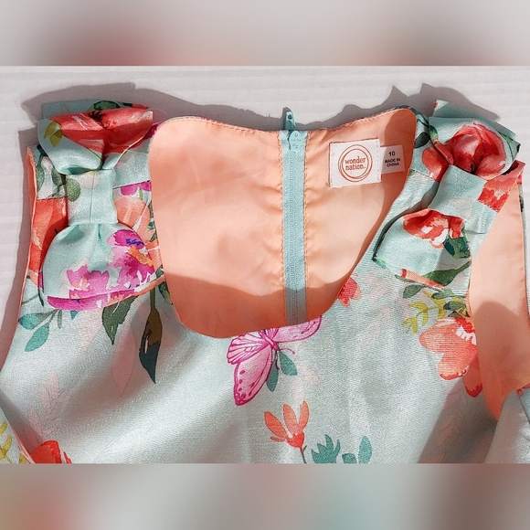 Wonder Nation Girls Special Occasions Dress Wedding Easter Spring Sz 10 High Low - Picture 8 of 9